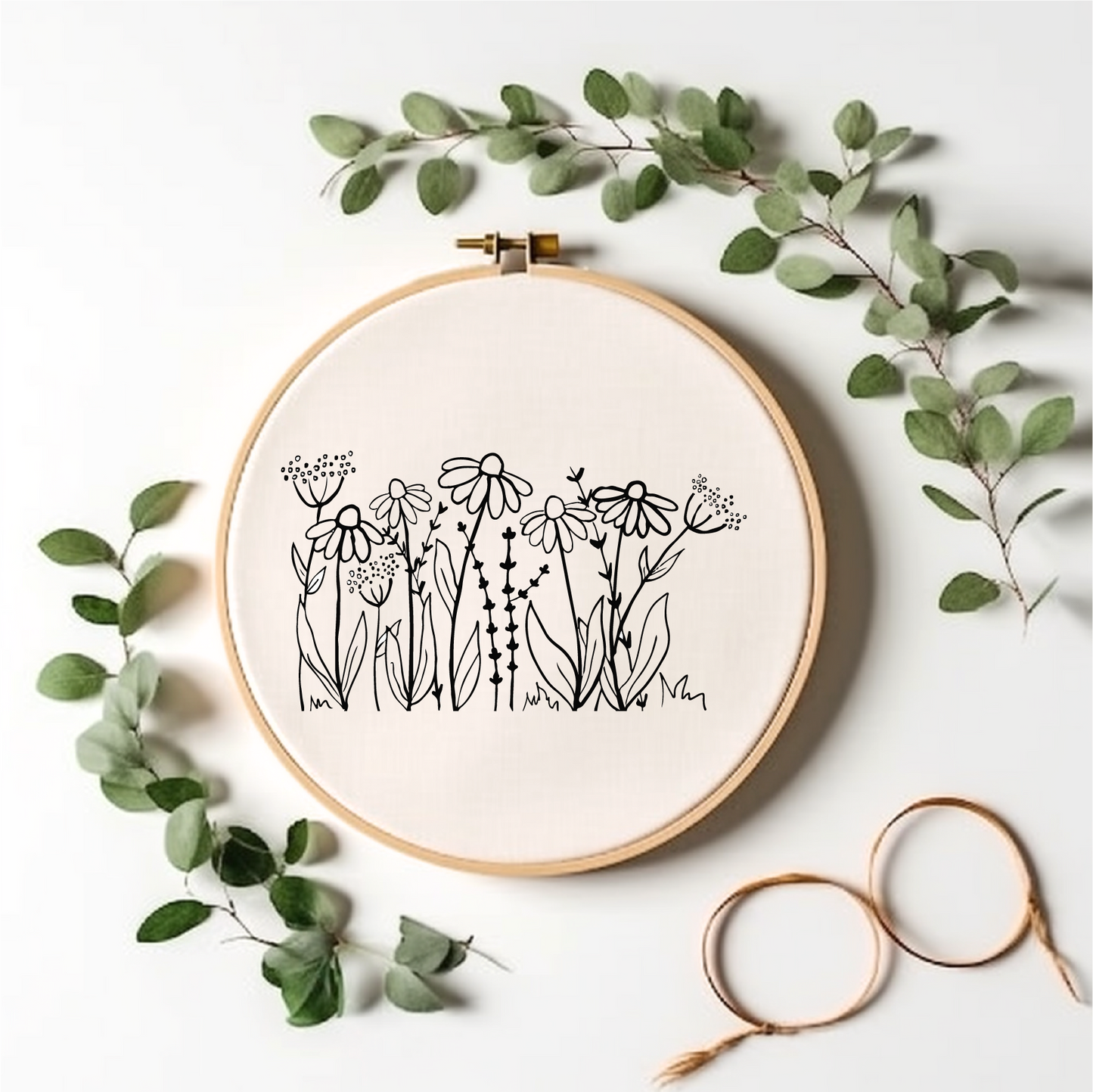 Flower Garden-Hand Embroidery Pattern
