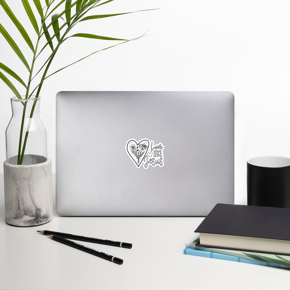 "Love Like Jesus" Coloring Sticker