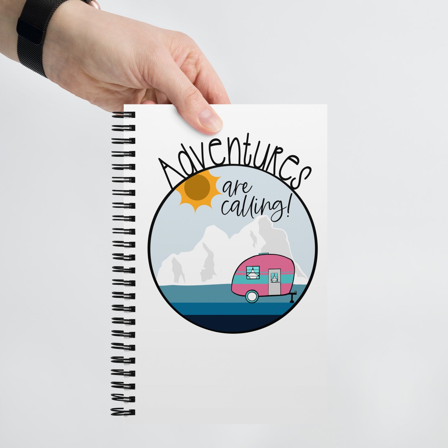 Adventures are Calling: Spiral notebook