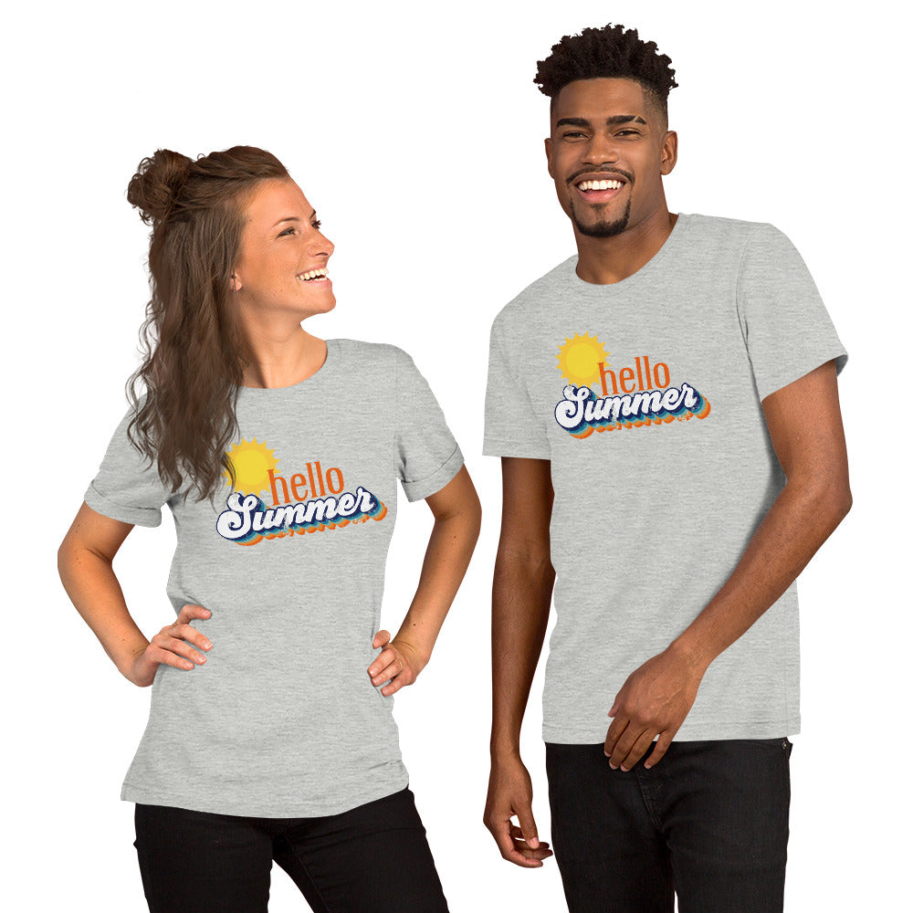 Hello Summer Bella Canvas Unisex Tshirt
