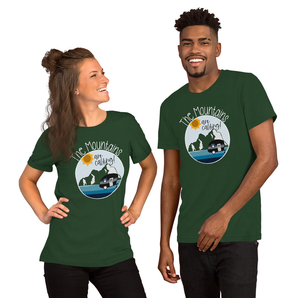 "The Mountains are Calling" Unisex t-shirt