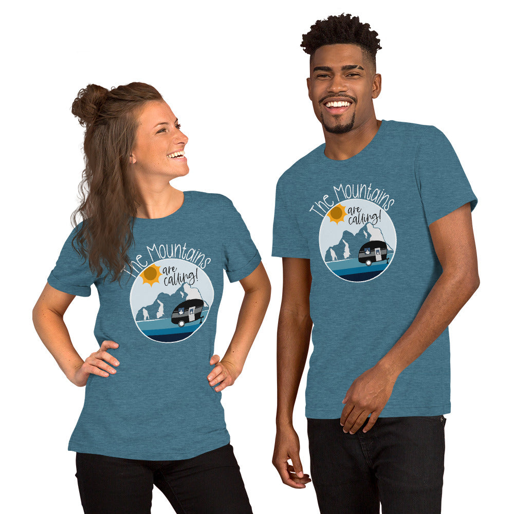 "The Mountains are Calling" Unisex t-shirt