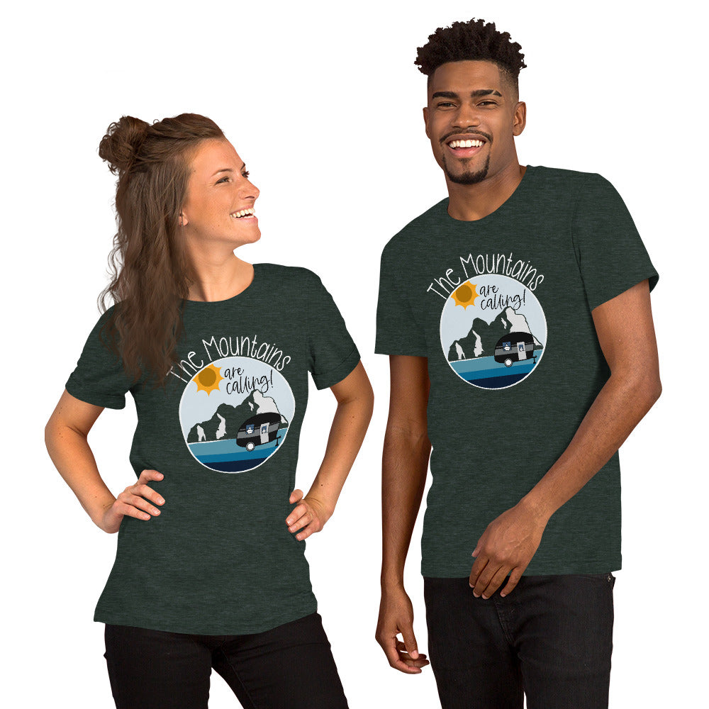 "The Mountains are Calling" Unisex t-shirt