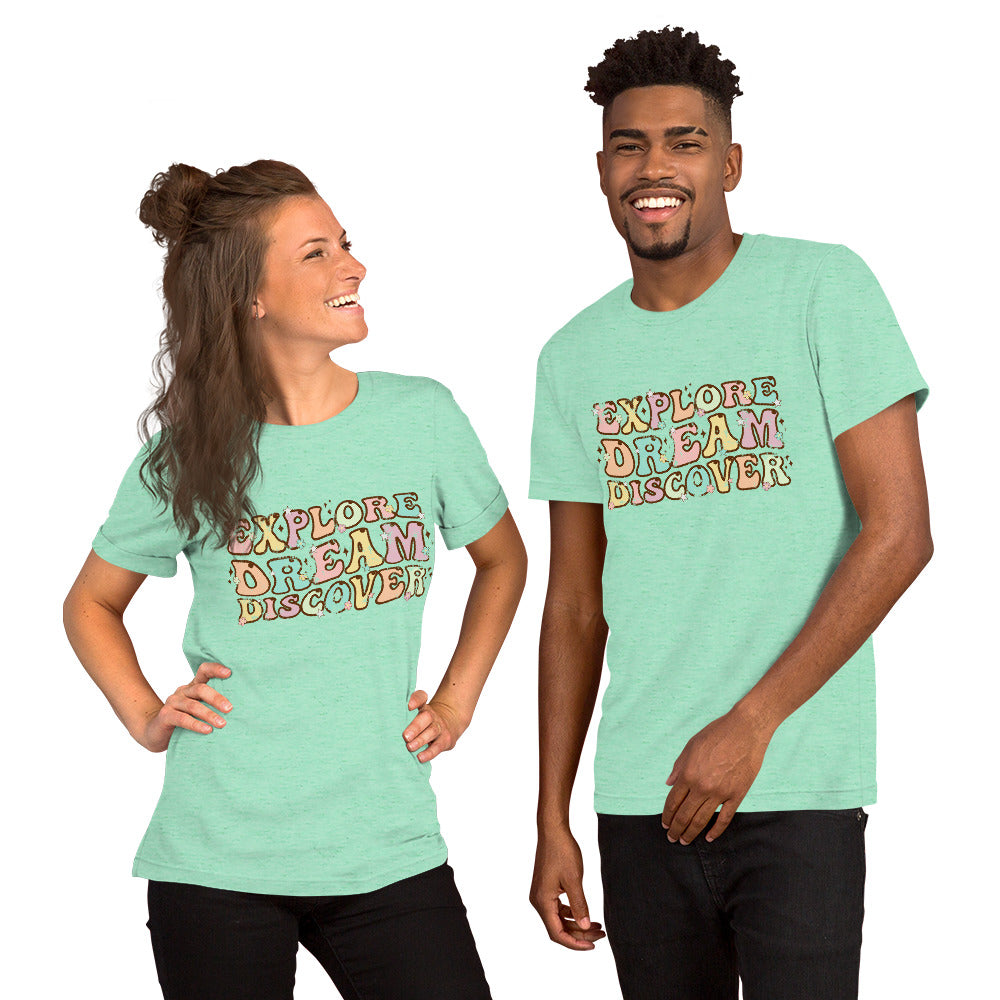 Explore, Dream, Discover Bella Canvas Vintage Tshirt