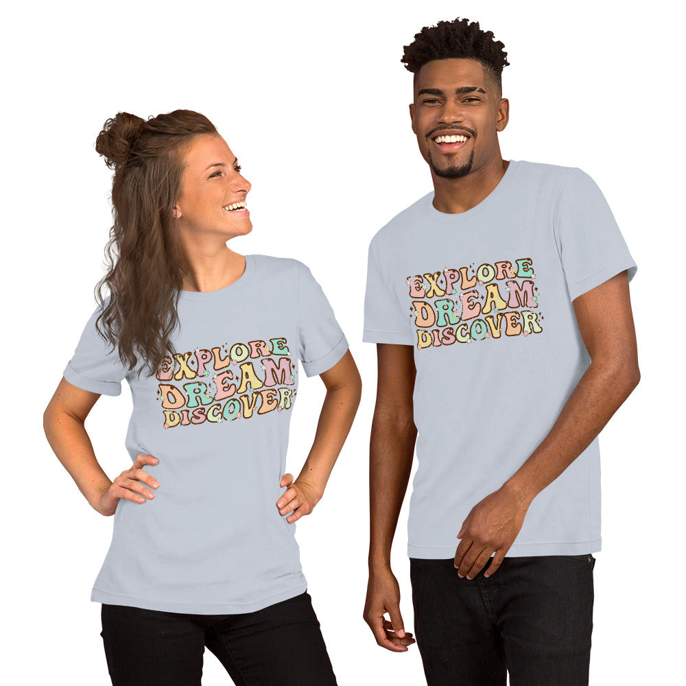 Explore, Dream, Discover Bella Canvas Vintage Tshirt