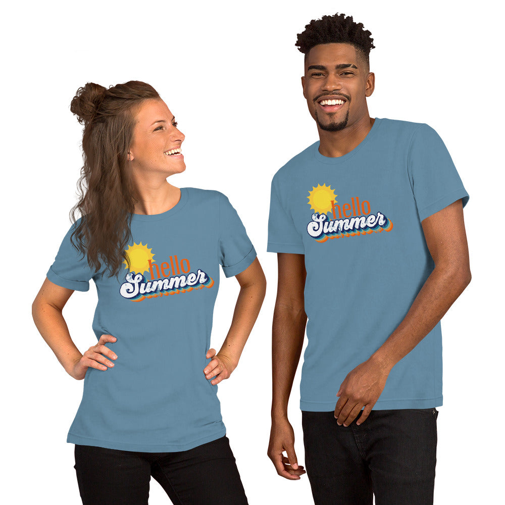 Hello Summer Bella Canvas Unisex Tshirt