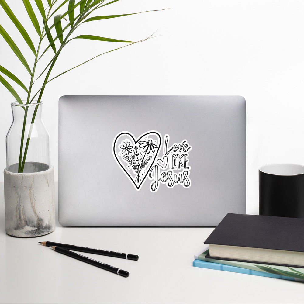 "Love Like Jesus" Coloring Sticker