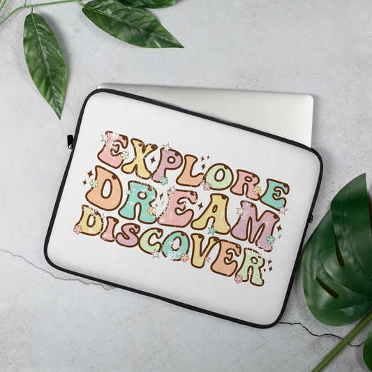 Exlplore, Dream, Discover Laptop Sleeve