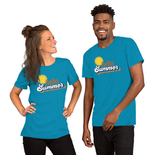 Hello Summer Bella Canvas Unisex Tshirt