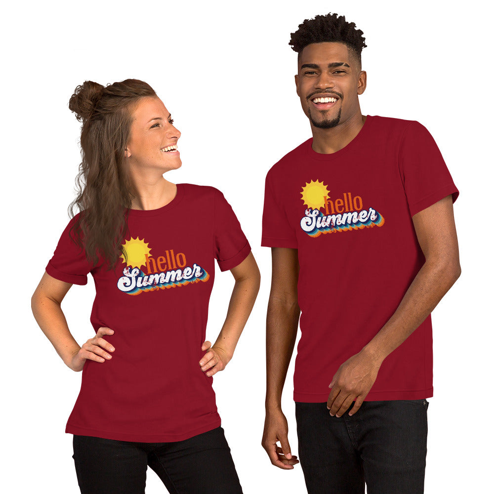 Hello Summer Bella Canvas Unisex Tshirt