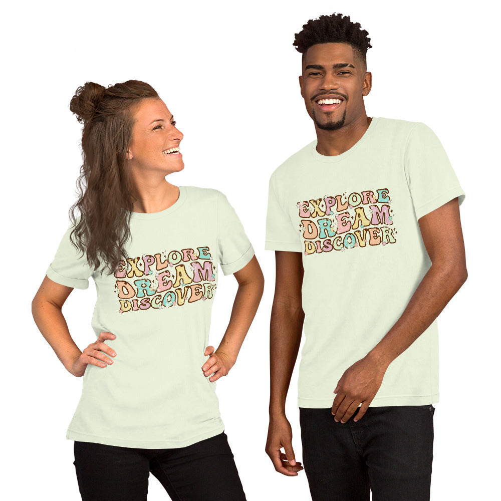 Explore, Dream, Discover Bella Canvas Vintage Tshirt