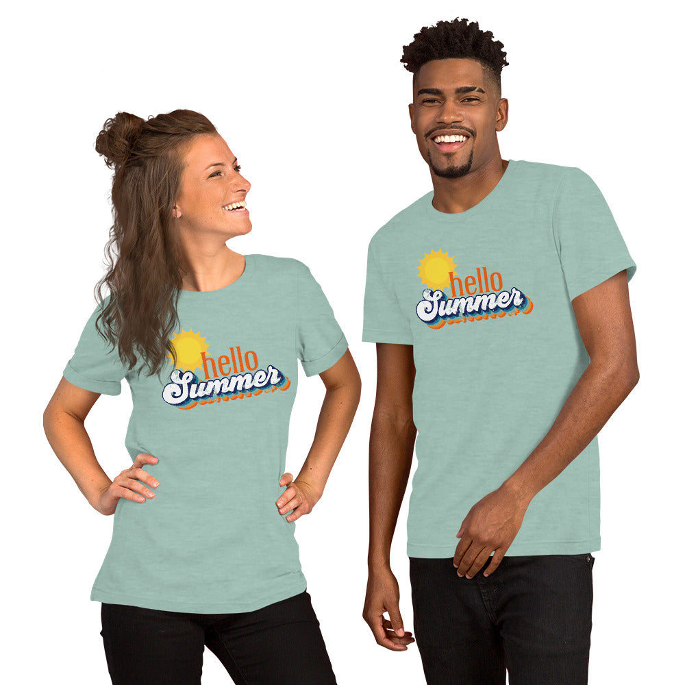 Hello Summer Bella Canvas Unisex Tshirt