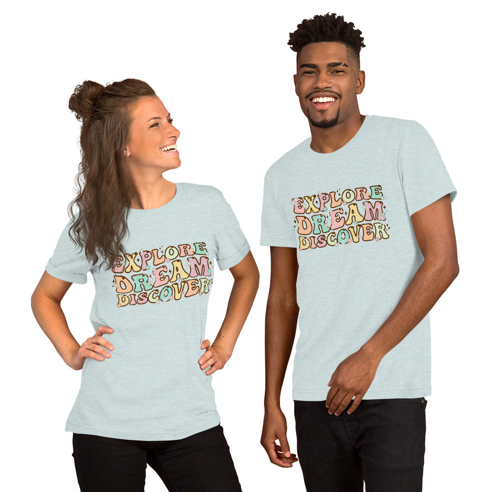 Explore, Dream, Discover Bella Canvas Vintage Tshirt