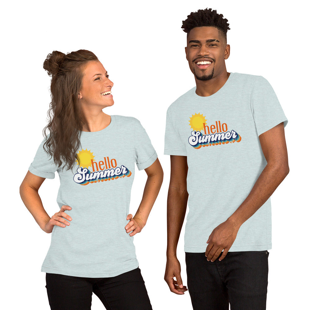 Hello Summer Bella Canvas Unisex Tshirt