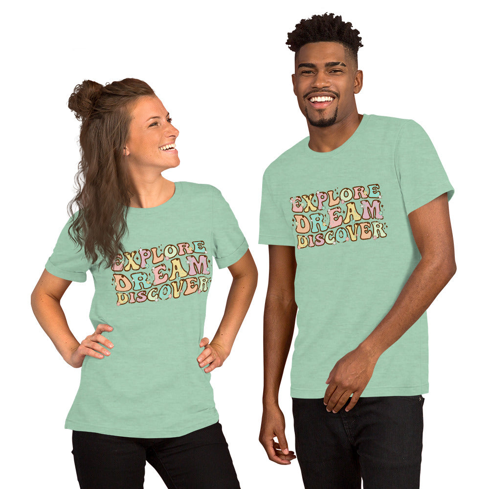 Explore, Dream, Discover Bella Canvas Vintage Tshirt