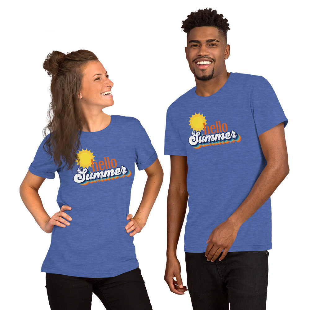 Hello Summer Bella Canvas Unisex Tshirt