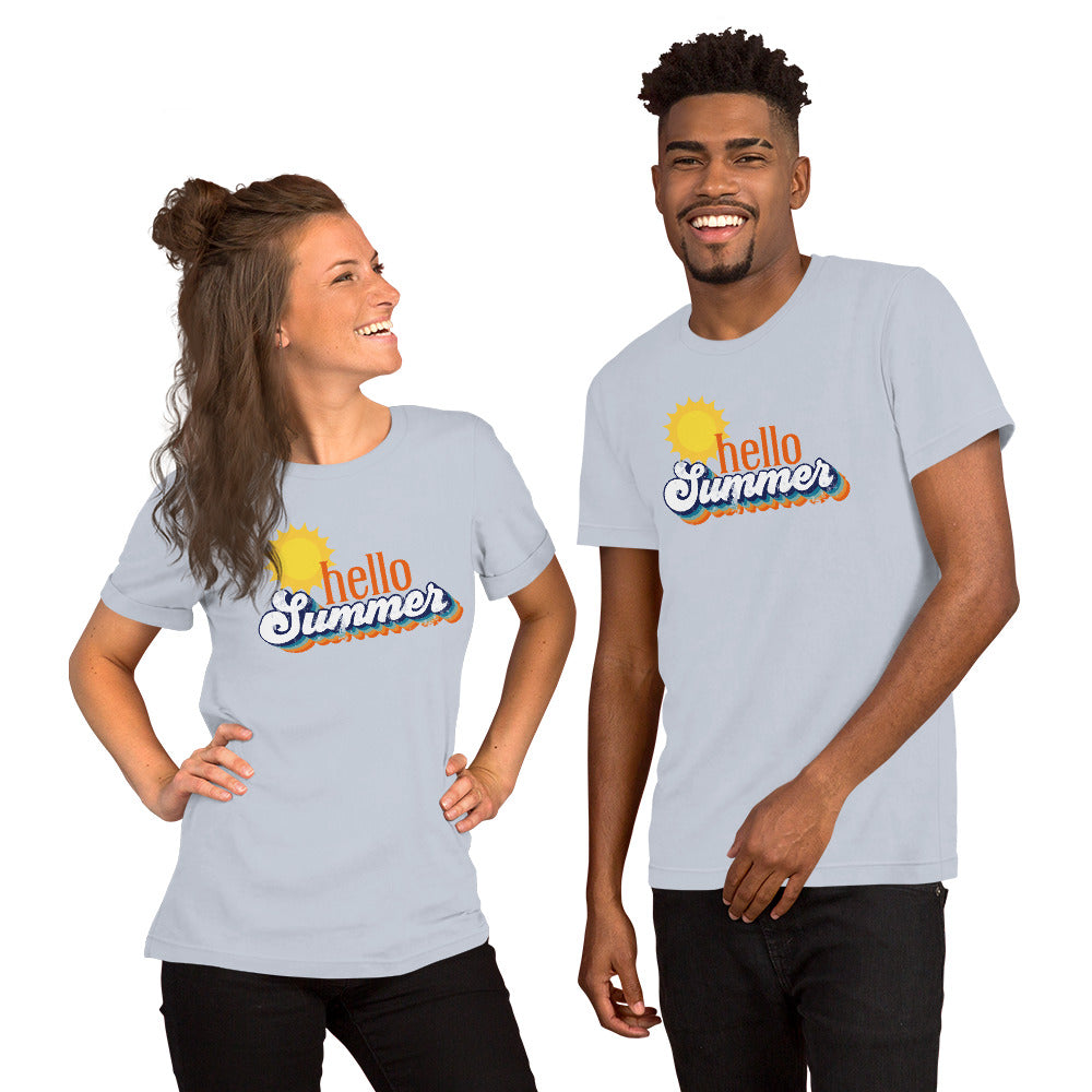 Hello Summer Bella Canvas Unisex Tshirt
