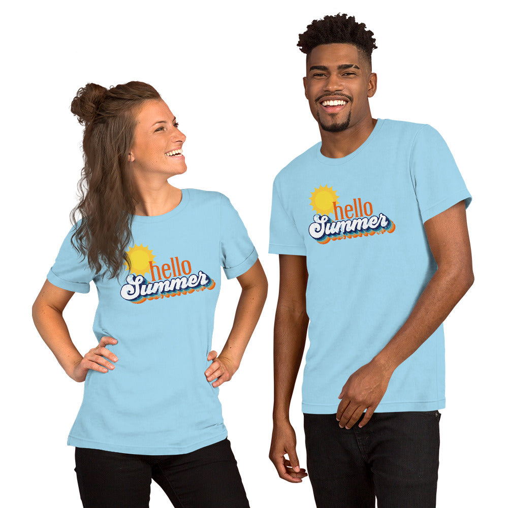 Hello Summer Bella Canvas Unisex Tshirt