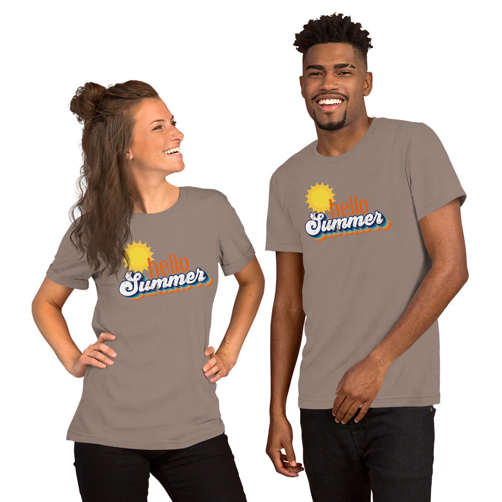 Hello Summer Bella Canvas Unisex Tshirt