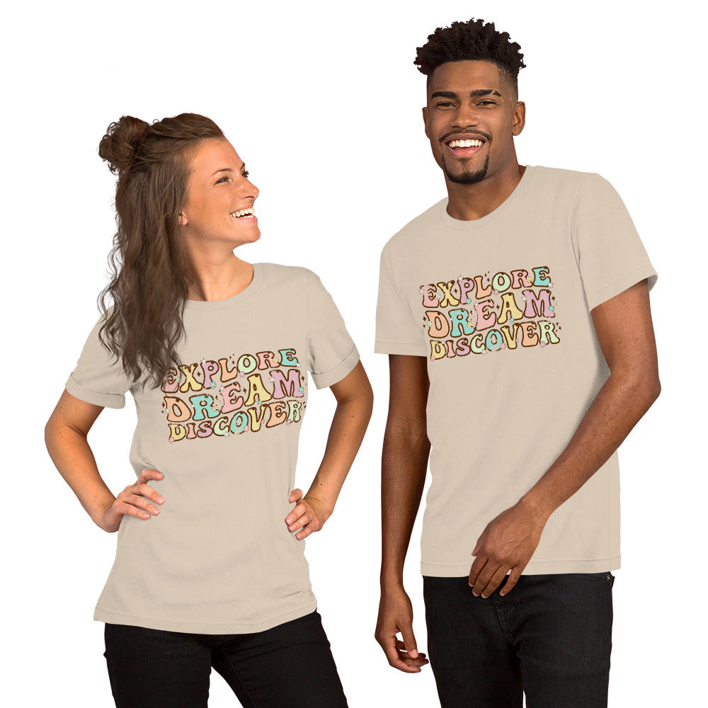 Explore, Dream, Discover Bella Canvas Vintage Tshirt