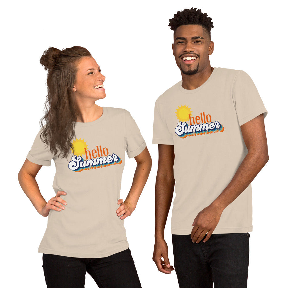 Hello Summer Bella Canvas Unisex Tshirt