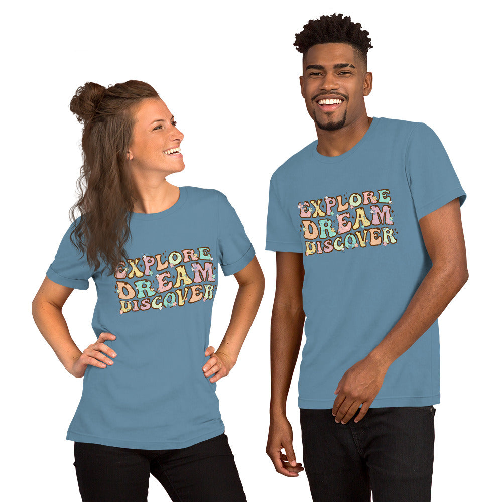 Explore, Dream, Discover Bella Canvas Vintage Tshirt