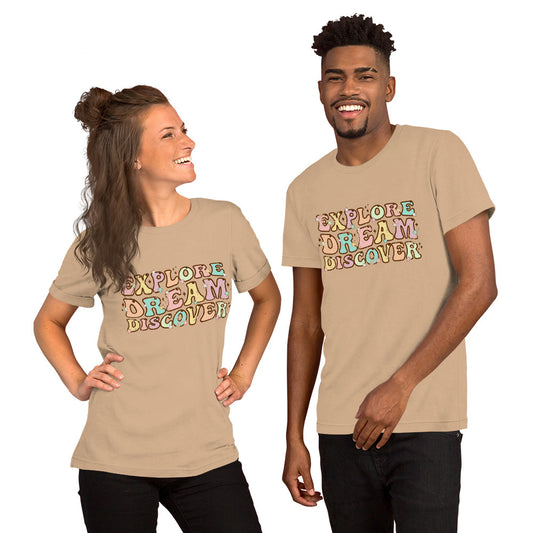 Explore, Dream, Discover Bella Canvas Vintage Tshirt